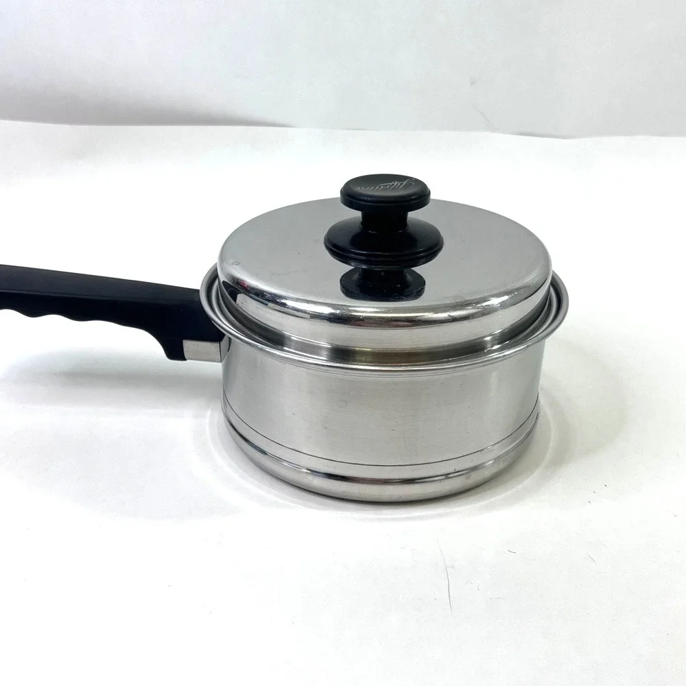 Lifetime 1.5 Qt Saucepan with Lid Stainless Steel USA Made 18/8 Vintage